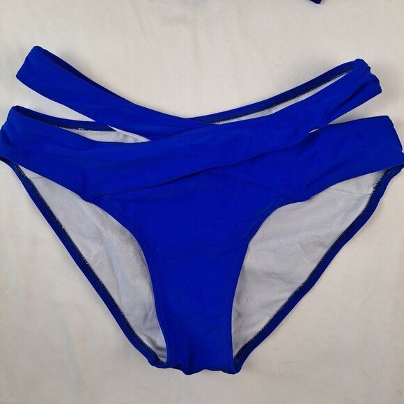 Holipick Size Small Cobalt Blue Bikini CutOut on Bottoms Ties on Bikini Top NWT - Picture 3 of 15